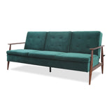 Lindy Timber Arm Sofa Bed