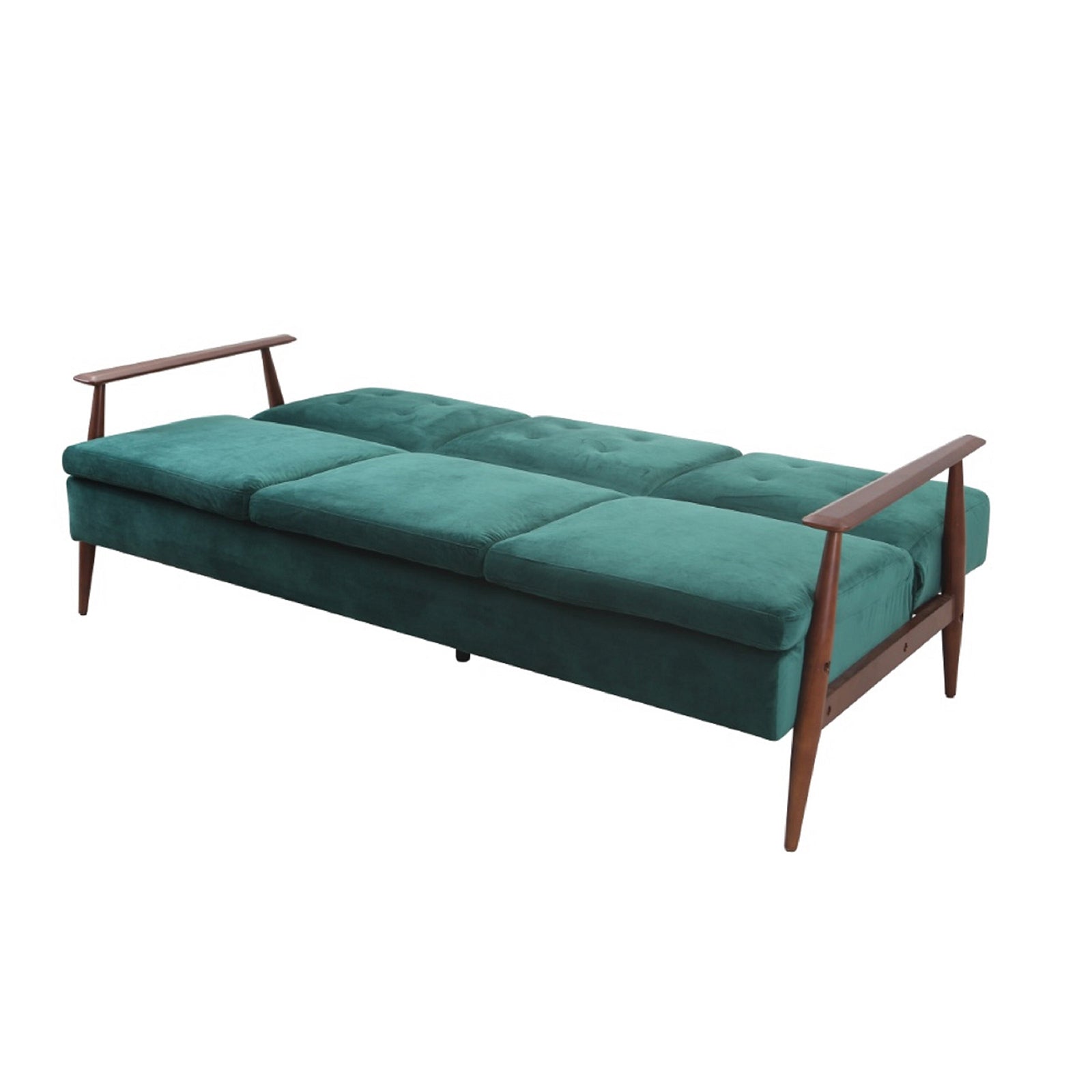 Lindy Timber Arm Sofa Bed