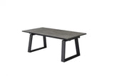 Baluga Extension Dining Table Andesite Ceramic