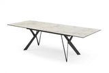 Cyprus Extension Dining Table Cloudy Ceramic