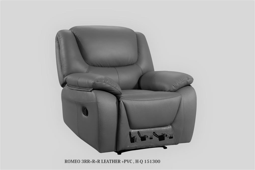 ALITRANT - Leather 6 Seater Home Theatre Electric Recliners Lounge