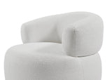 Bellissimo Oro Swivel Chair-White Boucle