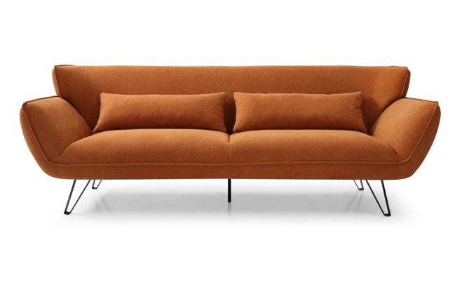 Amber Tan 3 Seater Sofa