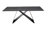 Etna Coffee Table in Shadow grey Italian Ceramic and Black