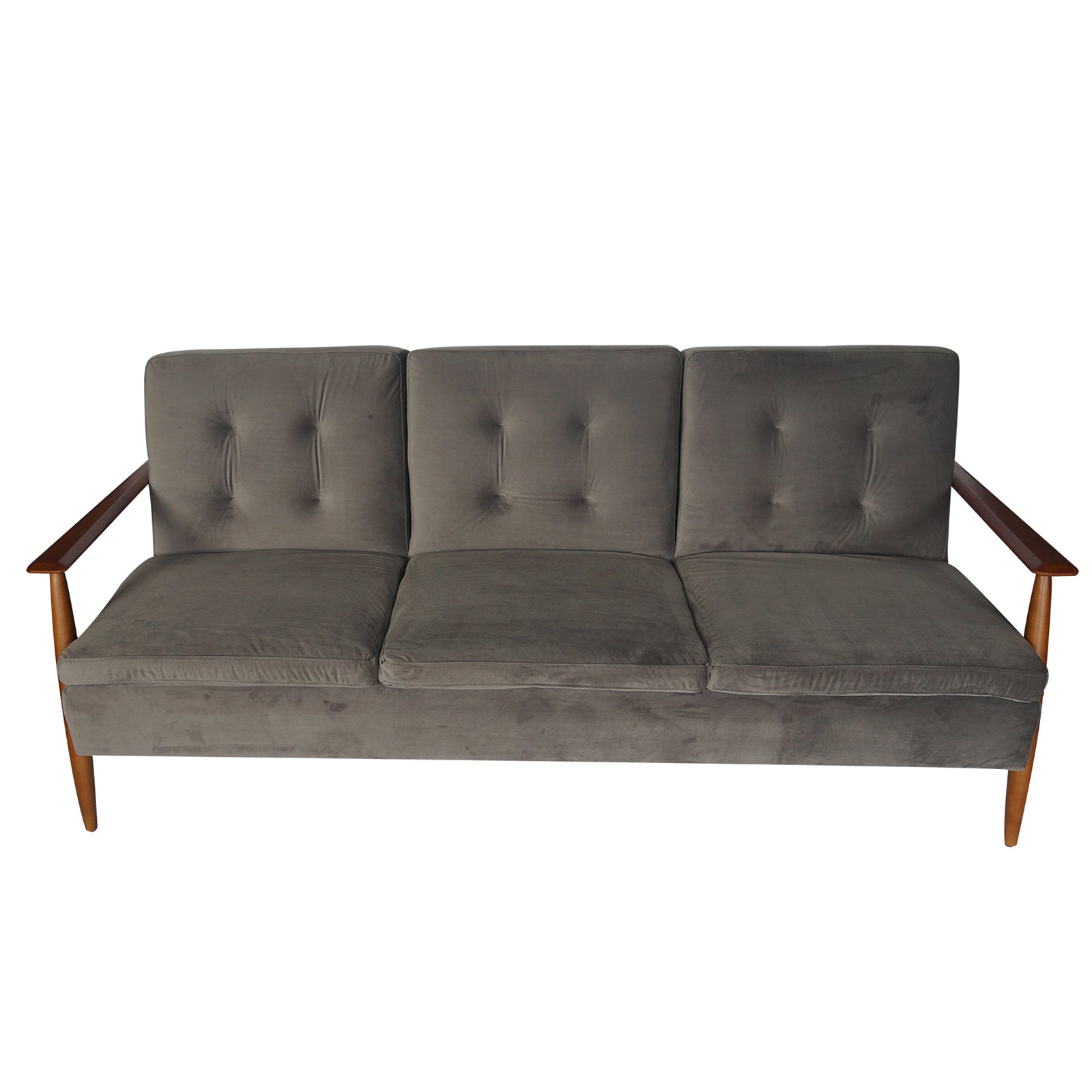 Lindy Timber Arm Sofa Bed