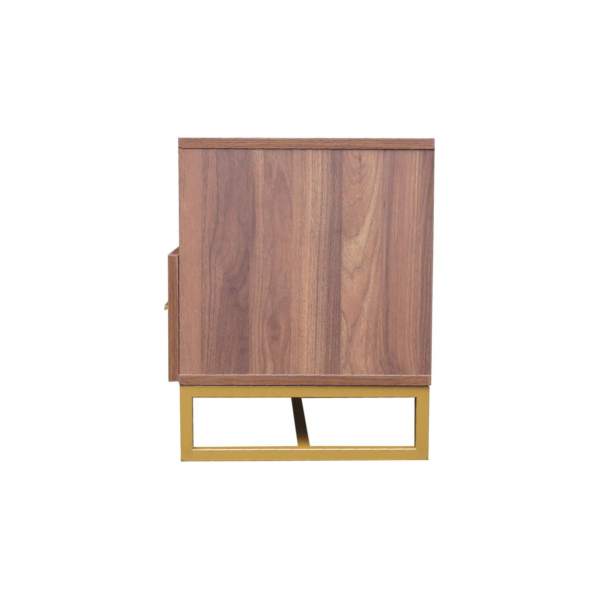 Shaan Walnut and Gold TV Unit