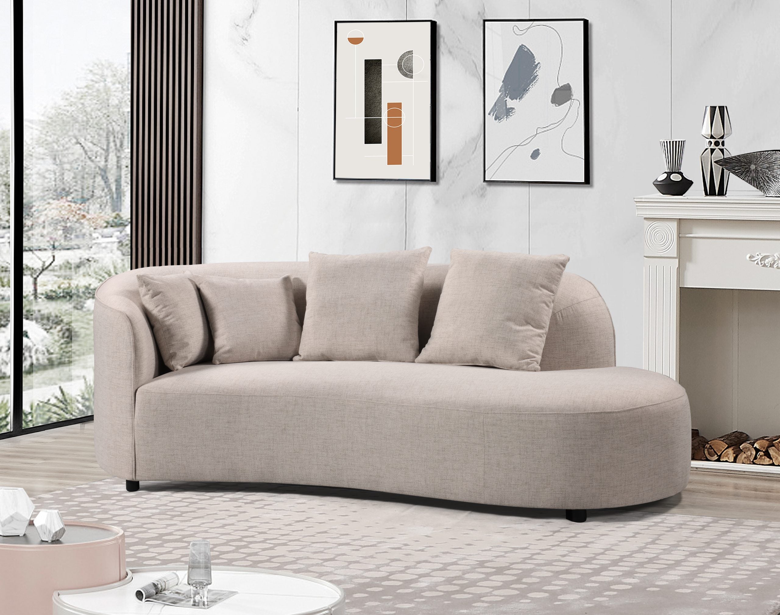 Mowbray Chaise Domus Linen