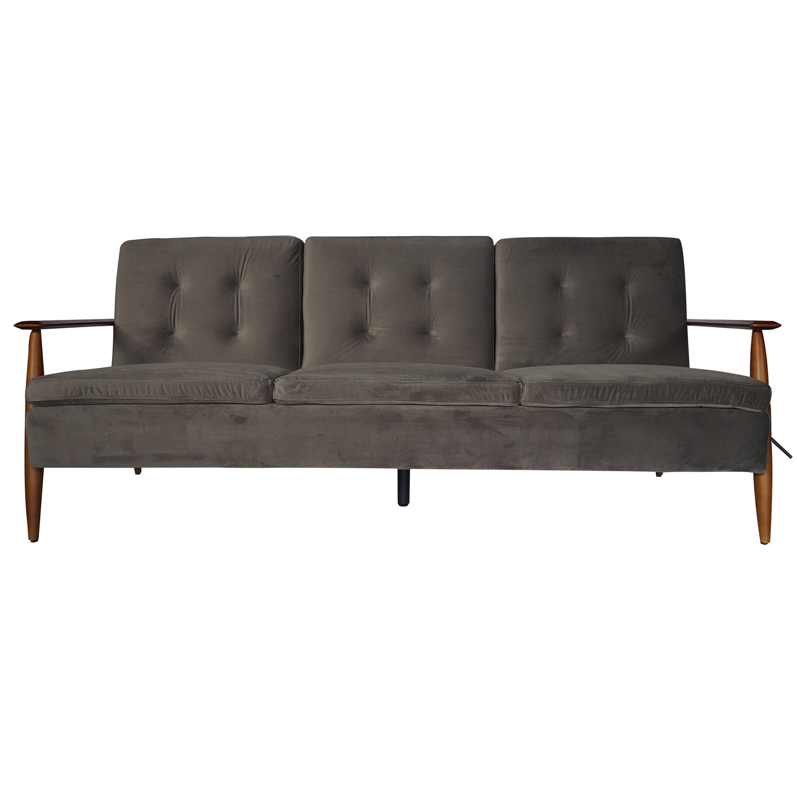 Lindy Timber Arm Sofa Bed