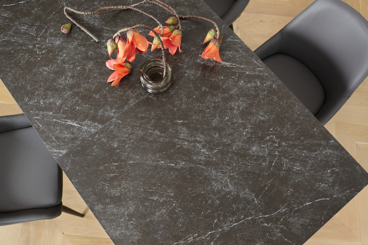 Onyx Extension Dining Table Slate Ceramic