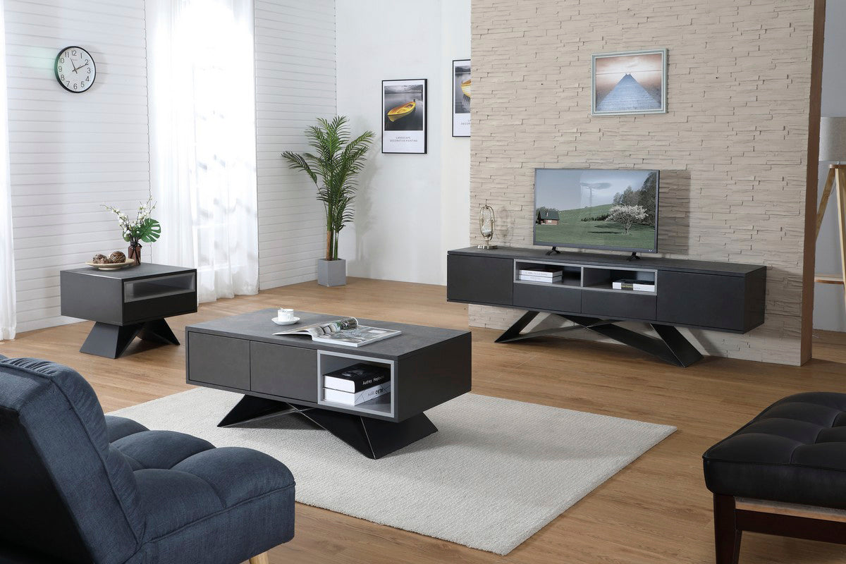 Otto TV Unit Shadow Grey