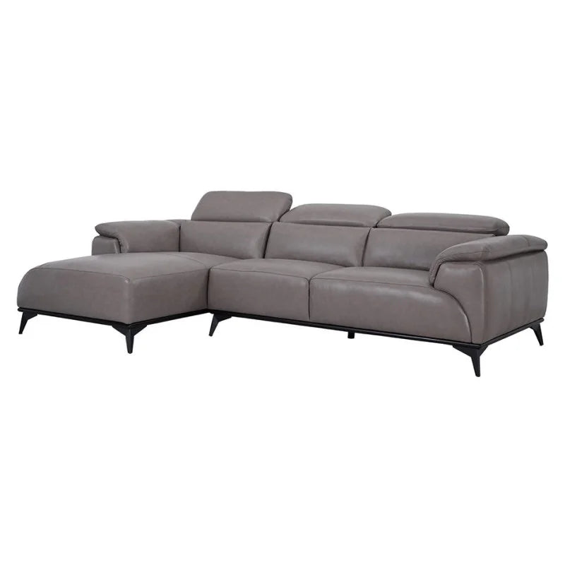 Tommy Claremont Italian Leather Sofa, 3 and 2 - Seater  Tan/Grey