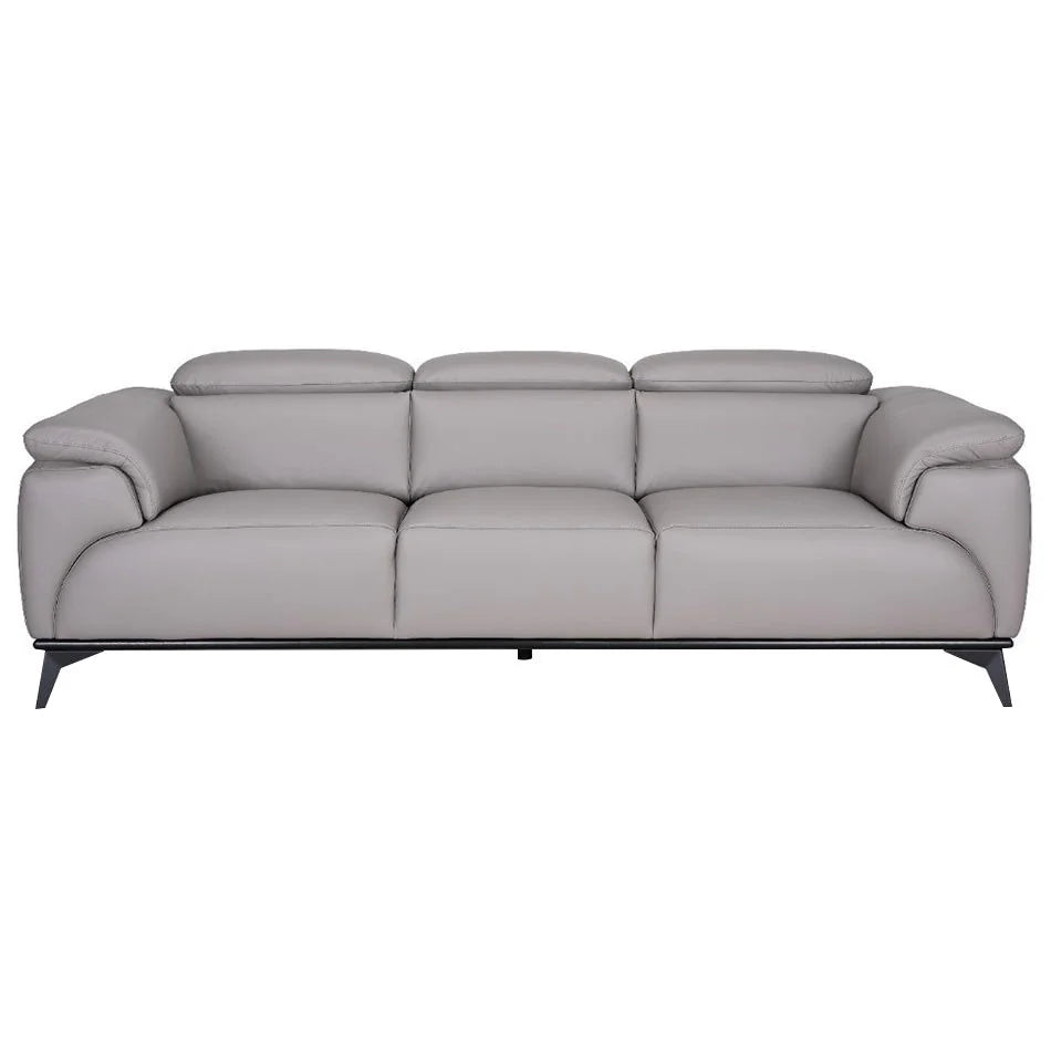 Tommy Claremont Italian Leather Sofa, 3 and 2 - Seater  Tan/Grey