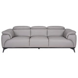 Tommy Claremont Italian Leather Sofa, 3 and 2 - Seater  Tan/Grey