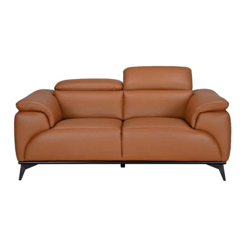 Tommy Claremont Italian Leather Sofa, 3 and 2 - Seater  Tan/Grey