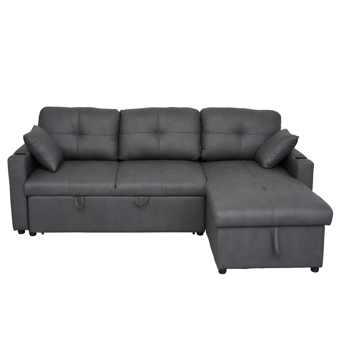 Romy Sofa Bed with Storage Chaise