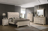 Sausalito Bedroom Suite: 5-piece Queen  Luxury Bedroom Furniture in Old White