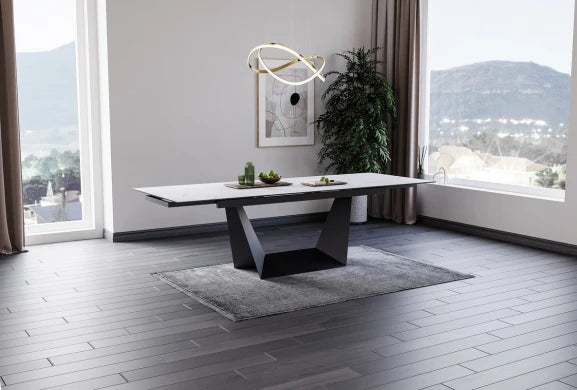 Symphony Extension Dining Table Marmo Ceramic