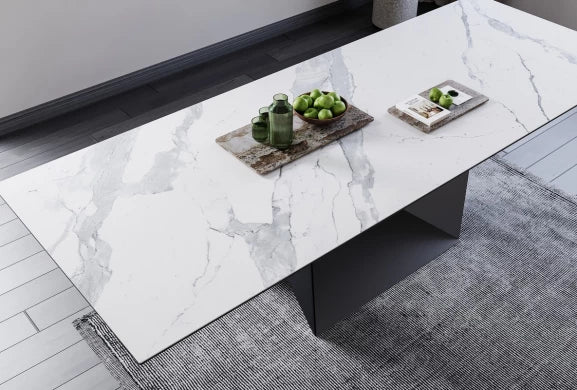 Symphony Extension Dining Table Marmo Ceramic