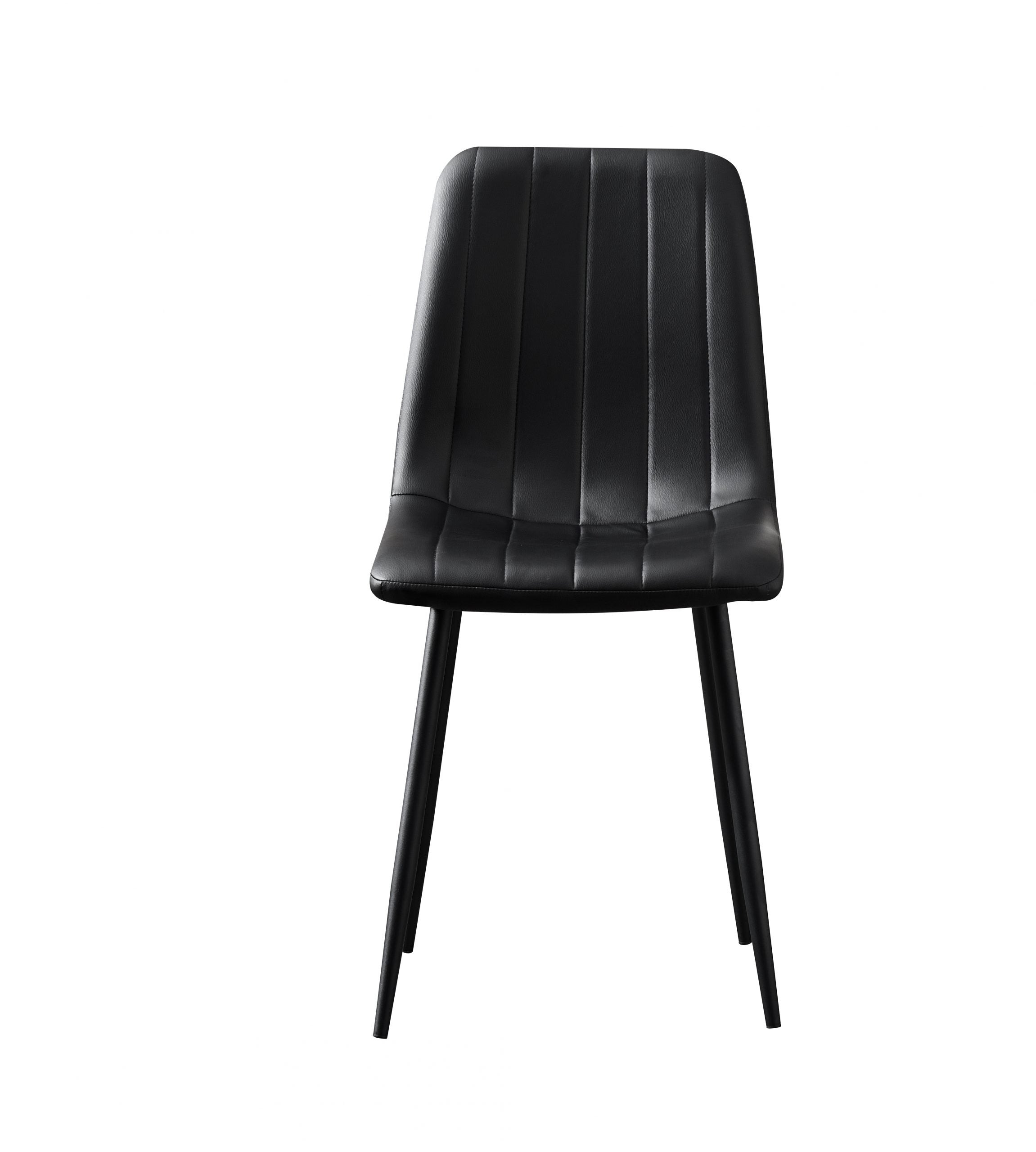 Theo Chair Grey Fabric / Black Leather