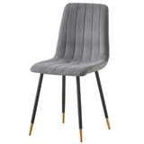 Theo Chair Grey velvet