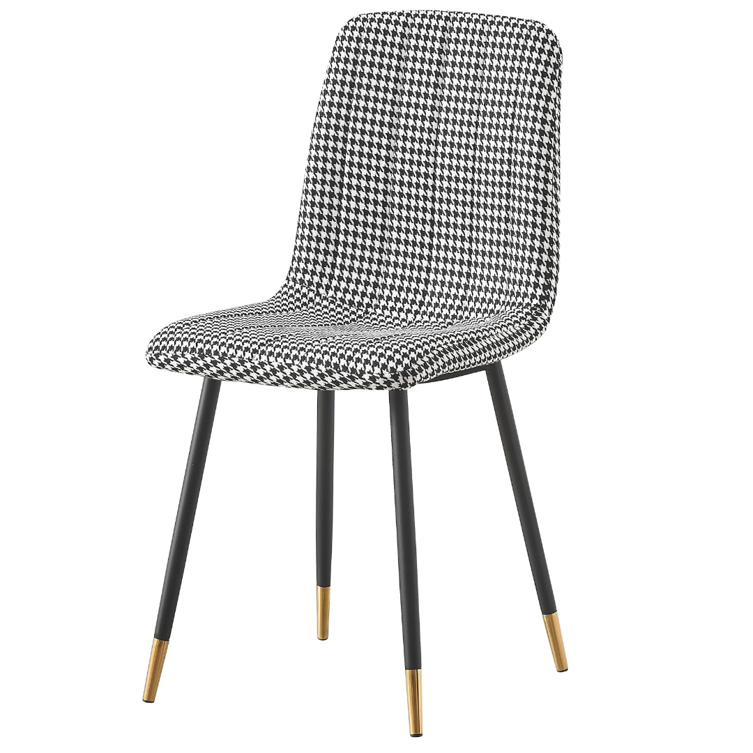 Theo Chair Houndstooth Fabric