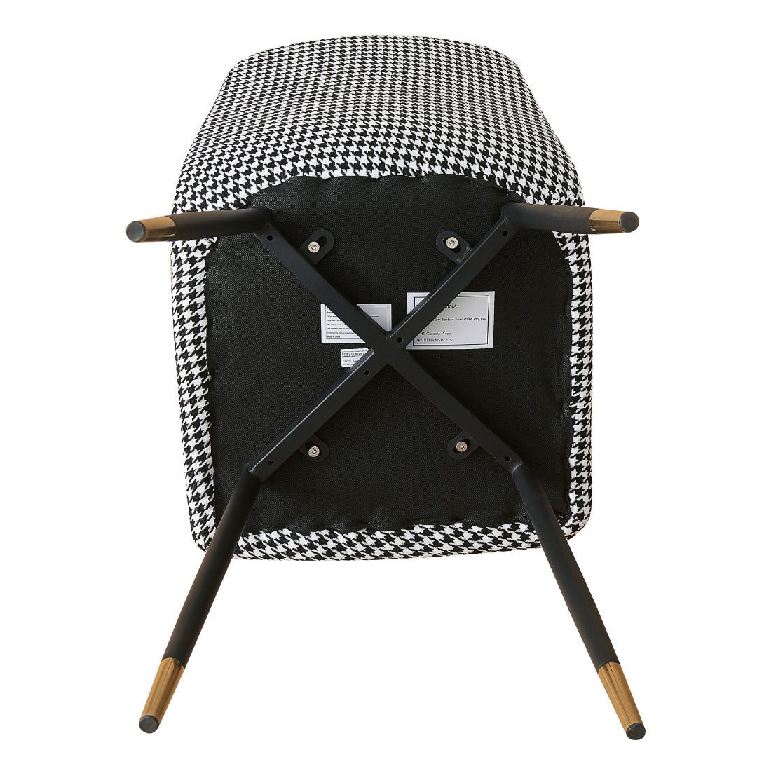 Theo Chair Houndstooth Fabric