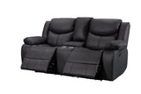 Urban Power Motion Electric Recliner Set 3ERER 2ERER 1ER Black fabric