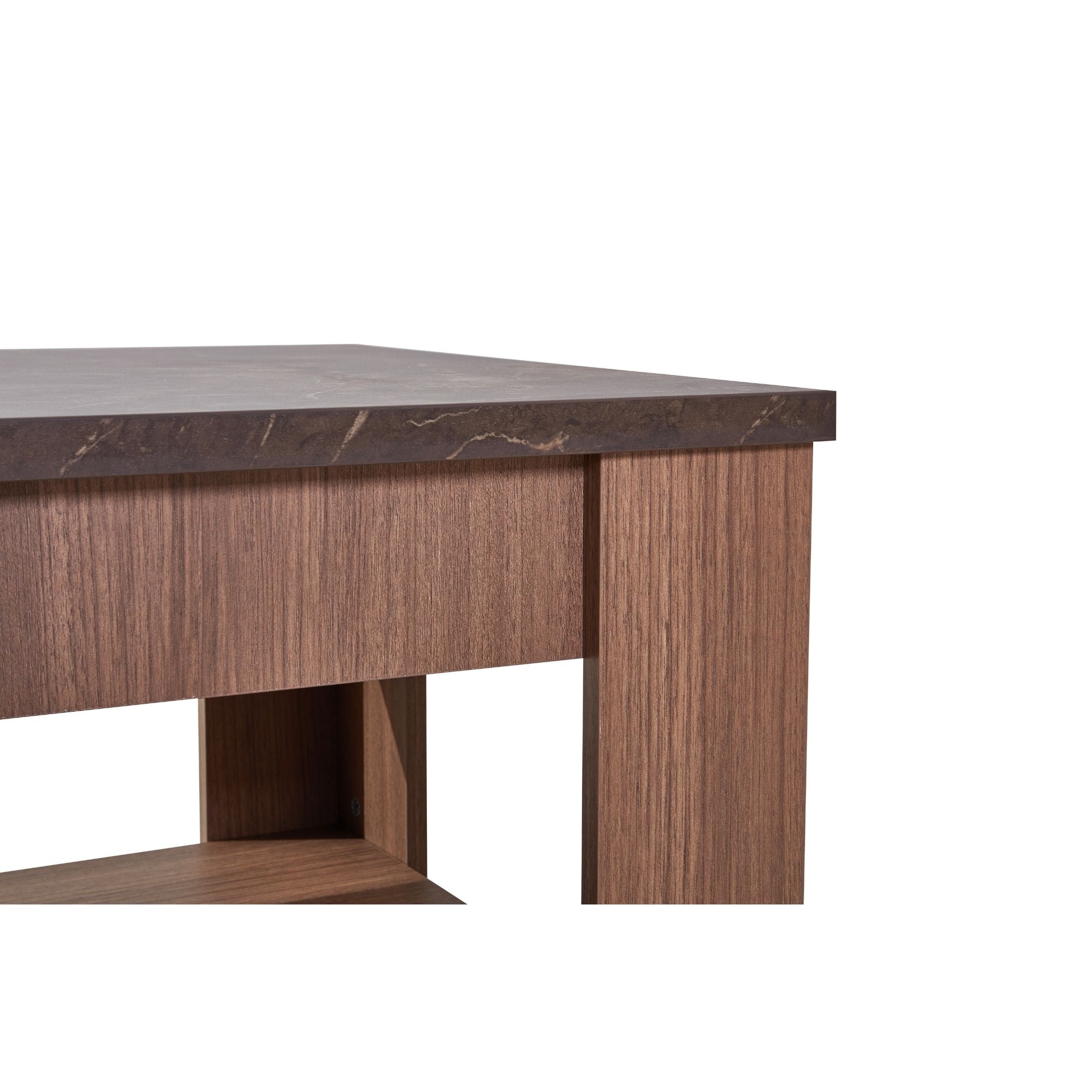 Adam Grey and Walnut Coffee Table