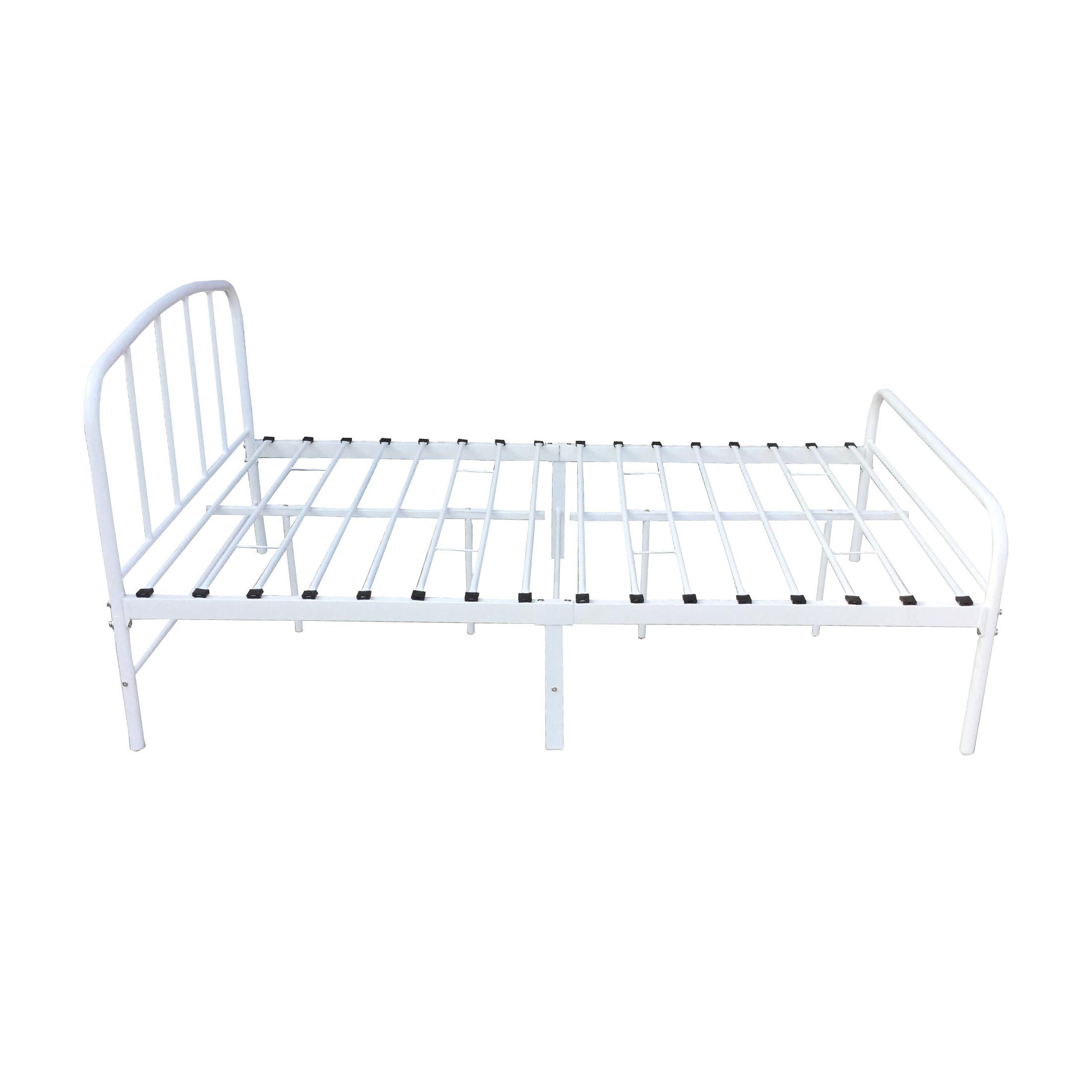 Oliver Metal Bedframe Black / White - Single / Double / Queen