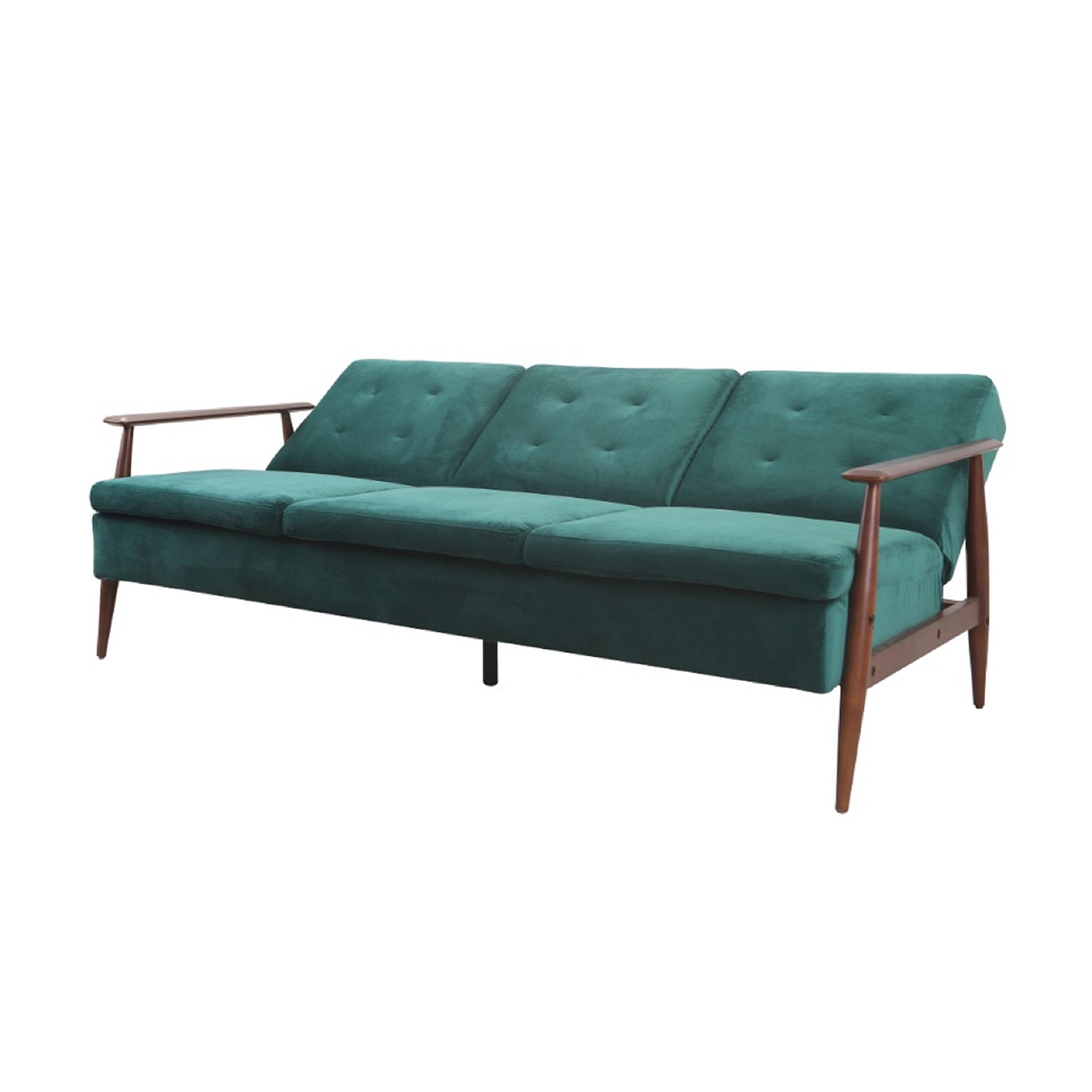 Lindy Timber Arm Sofa Bed