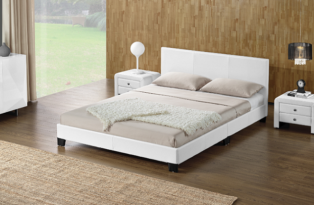 Monica PU Leather Queen Bed