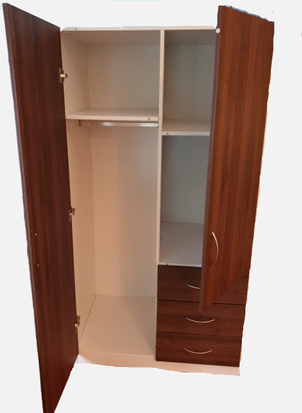 Zetland Wardrobe 2 Door 3 Drawer