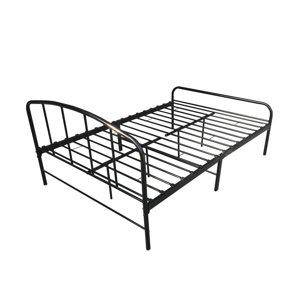 Oliver Metal Bedframe Black / White - Single / Double / Queen