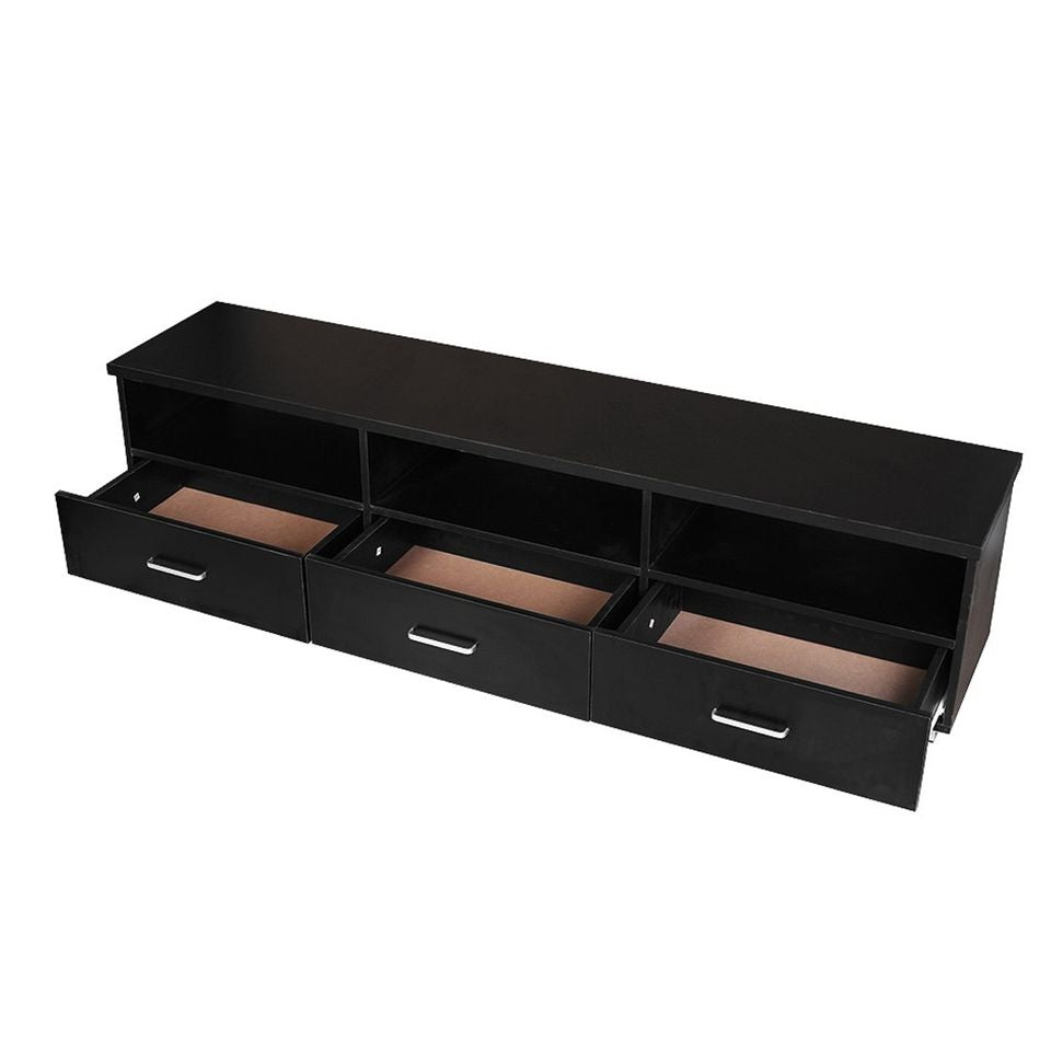 Redfern Tech TV Unit/3 Drawers Entertainment Unit-black