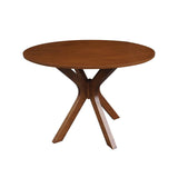 Gordon Walnut Round Dining Table